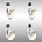 Service Caster 4 Inch 316SS Nylon Wheel Swivel 1-3/4 Inch Expanding Stem Caster Set Lock Brake SCC-SS316TTLEX20S414-NYS-134-4 - alternate 1